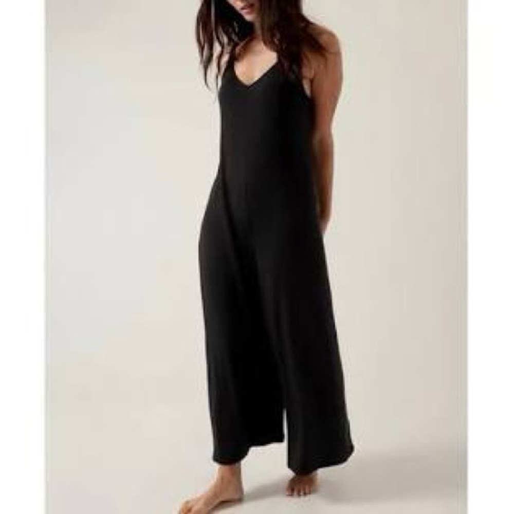 Athleta Nighttime Bliss Black Jumpsuit